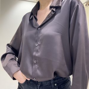 saten gömlek acı kahve