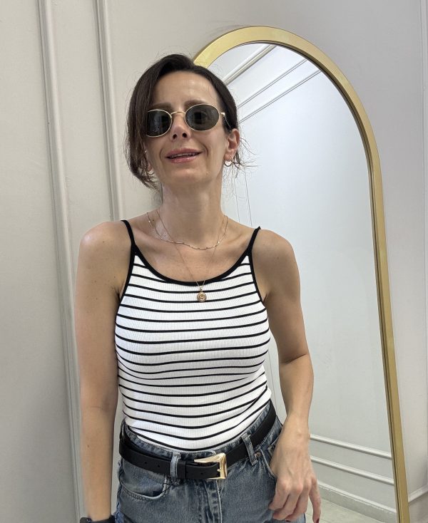 pamuklu Çizgili atlet